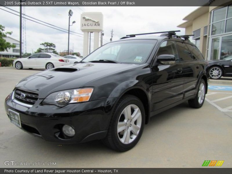 Obsidian Black Pearl / Off Black 2005 Subaru Outback 2.5XT Limited Wagon