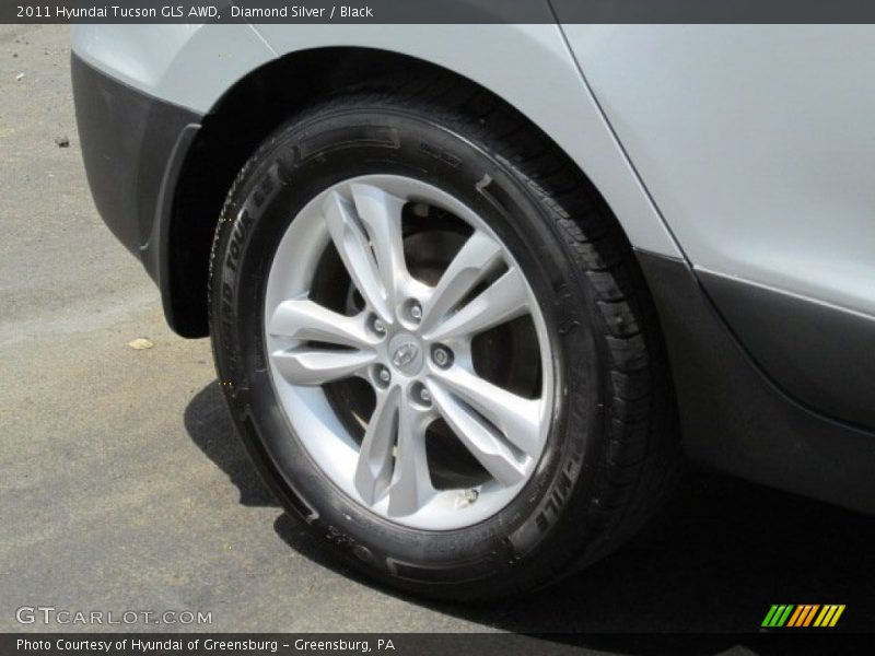 Diamond Silver / Black 2011 Hyundai Tucson GLS AWD