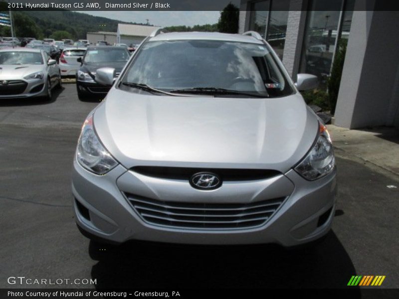 Diamond Silver / Black 2011 Hyundai Tucson GLS AWD