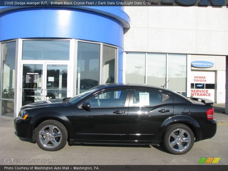 Brilliant Black Crystal Pearl / Dark Slate Gray/Light Slate Gray 2008 Dodge Avenger R/T