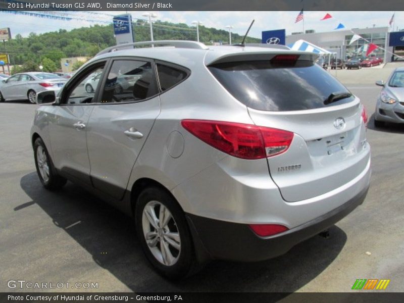 Diamond Silver / Black 2011 Hyundai Tucson GLS AWD