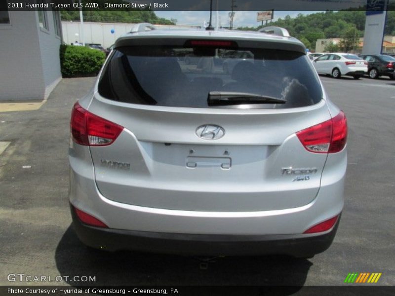 Diamond Silver / Black 2011 Hyundai Tucson GLS AWD