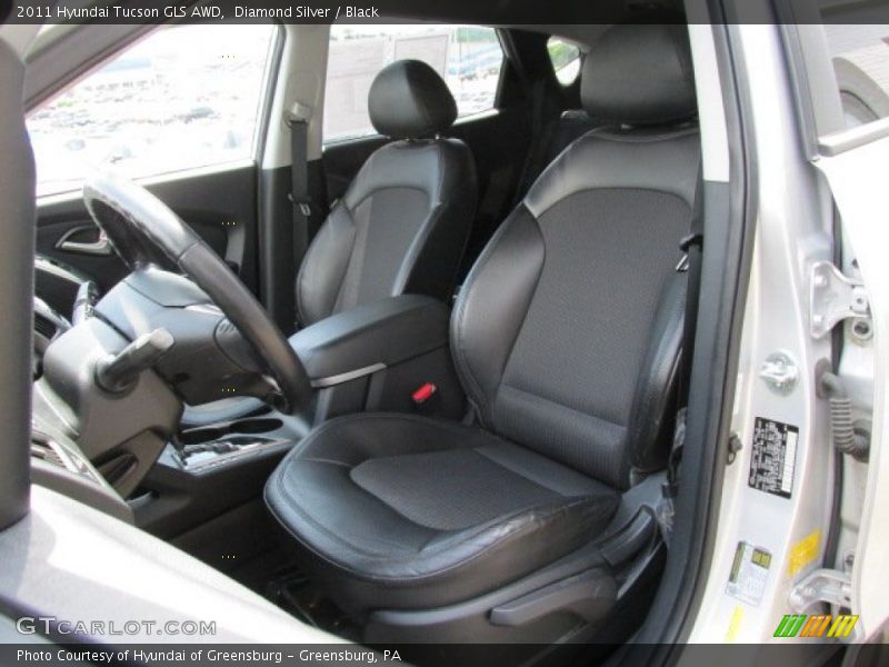 Diamond Silver / Black 2011 Hyundai Tucson GLS AWD