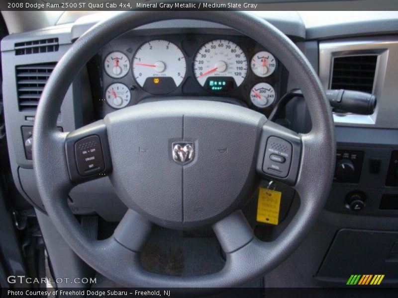 Mineral Gray Metallic / Medium Slate Gray 2008 Dodge Ram 2500 ST Quad Cab 4x4