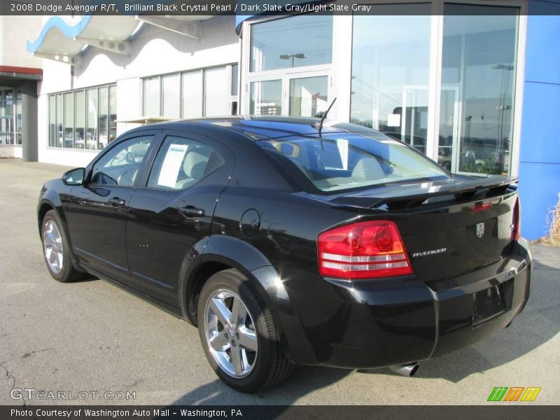 Brilliant Black Crystal Pearl / Dark Slate Gray/Light Slate Gray 2008 Dodge Avenger R/T