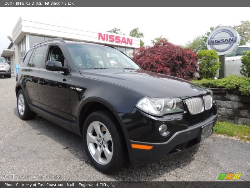 Jet Black / Black 2007 BMW X3 3.0si