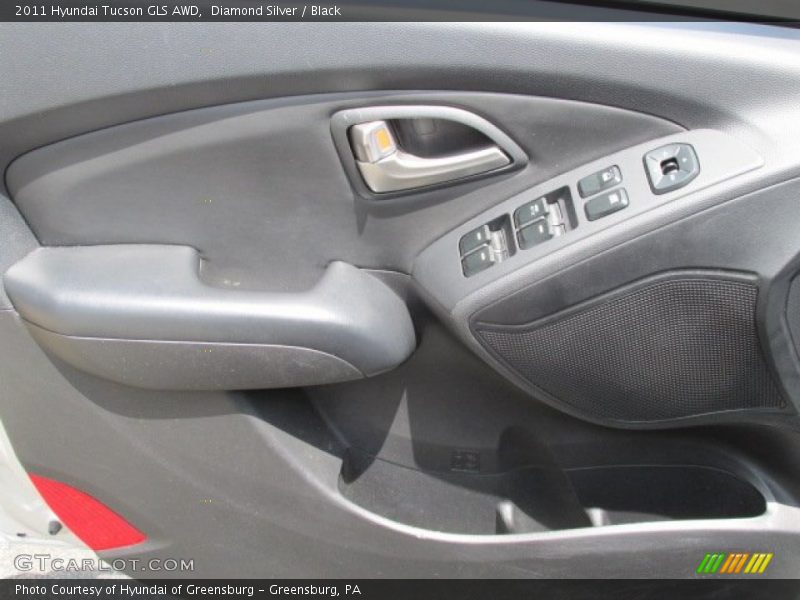 Diamond Silver / Black 2011 Hyundai Tucson GLS AWD