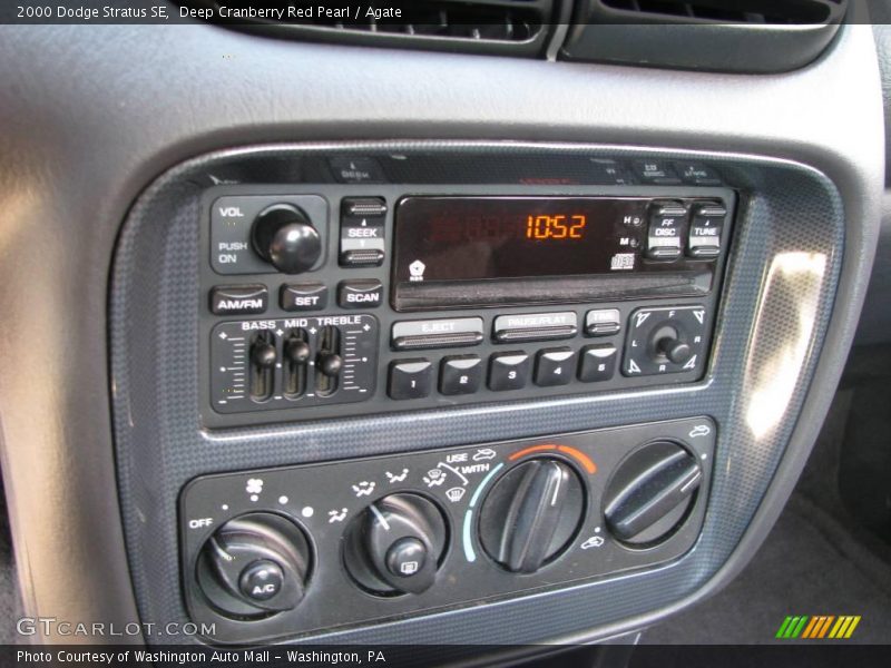 Deep Cranberry Red Pearl / Agate 2000 Dodge Stratus SE