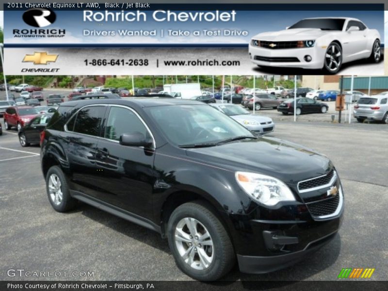 Black / Jet Black 2011 Chevrolet Equinox LT AWD