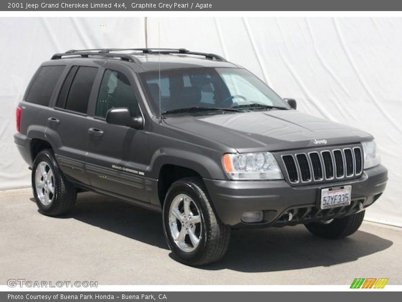 Graphite Grey Pearl / Agate 2001 Jeep Grand Cherokee Limited 4x4