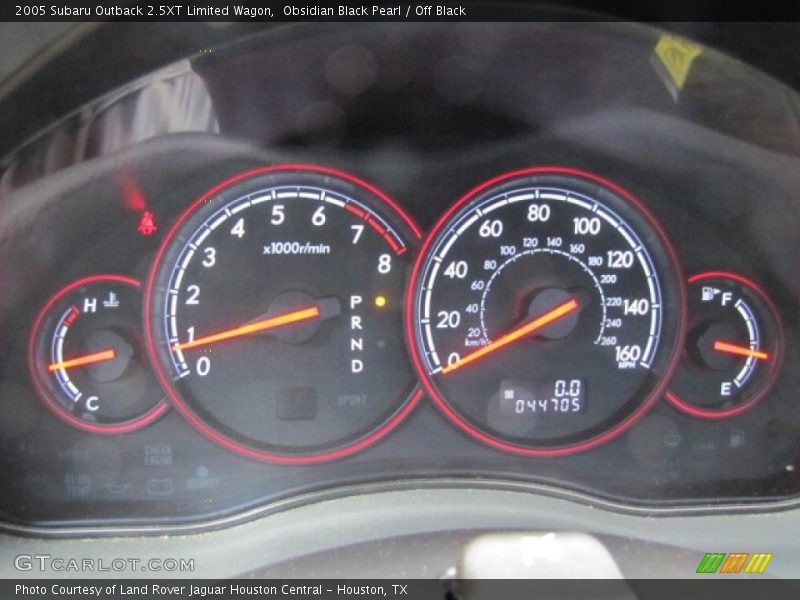 Obsidian Black Pearl / Off Black 2005 Subaru Outback 2.5XT Limited Wagon