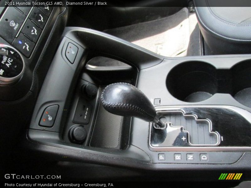 Diamond Silver / Black 2011 Hyundai Tucson GLS AWD