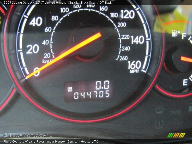 Obsidian Black Pearl / Off Black 2005 Subaru Outback 2.5XT Limited Wagon