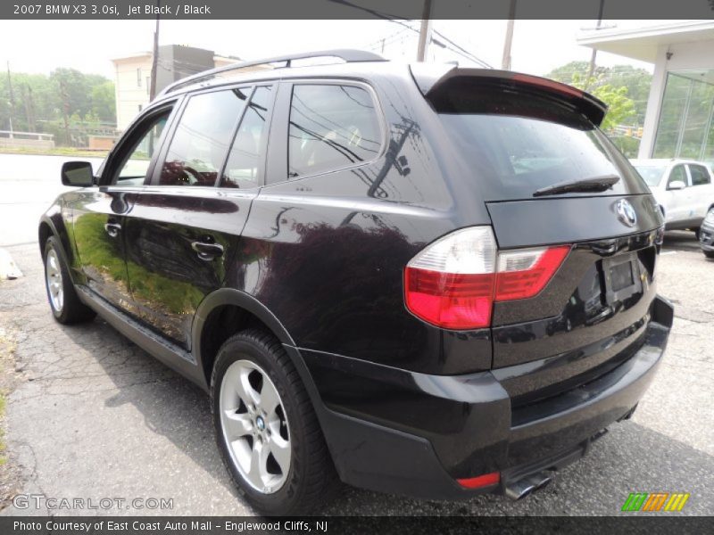 Jet Black / Black 2007 BMW X3 3.0si