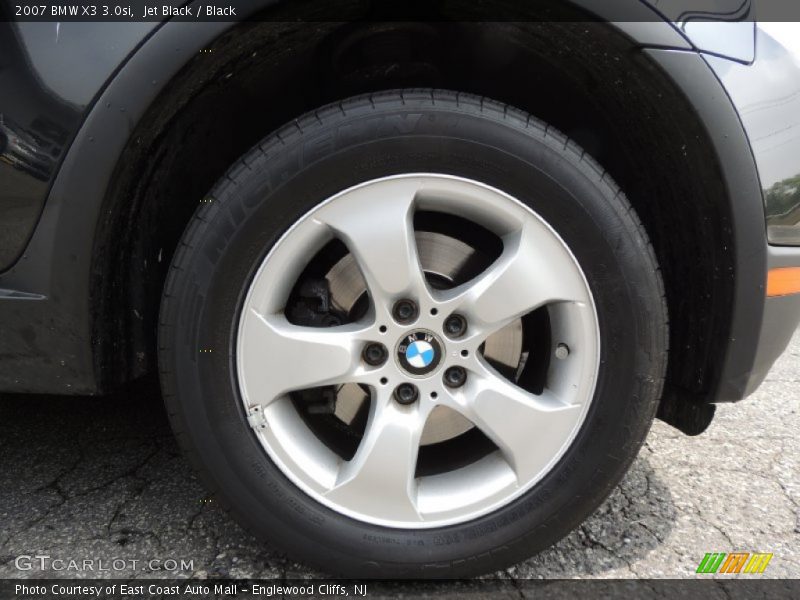 Jet Black / Black 2007 BMW X3 3.0si