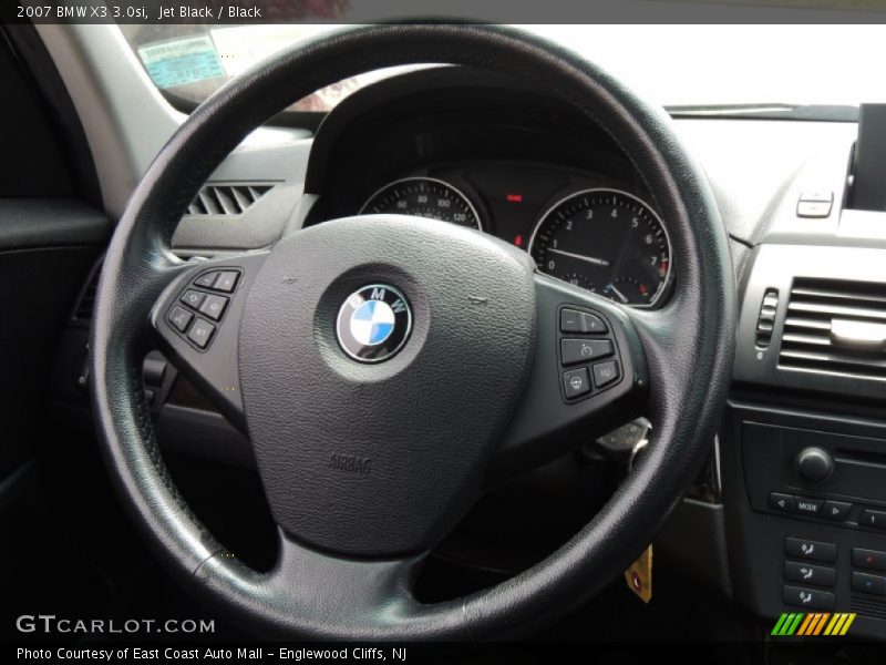 Jet Black / Black 2007 BMW X3 3.0si