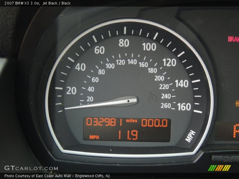 Jet Black / Black 2007 BMW X3 3.0si