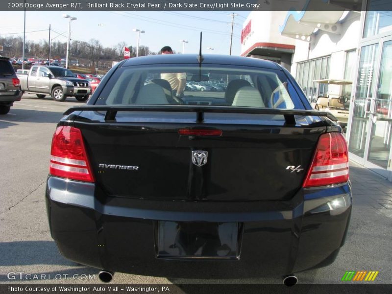 Brilliant Black Crystal Pearl / Dark Slate Gray/Light Slate Gray 2008 Dodge Avenger R/T