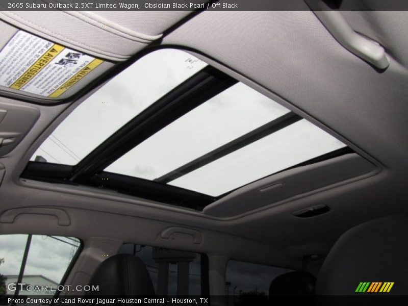 Obsidian Black Pearl / Off Black 2005 Subaru Outback 2.5XT Limited Wagon