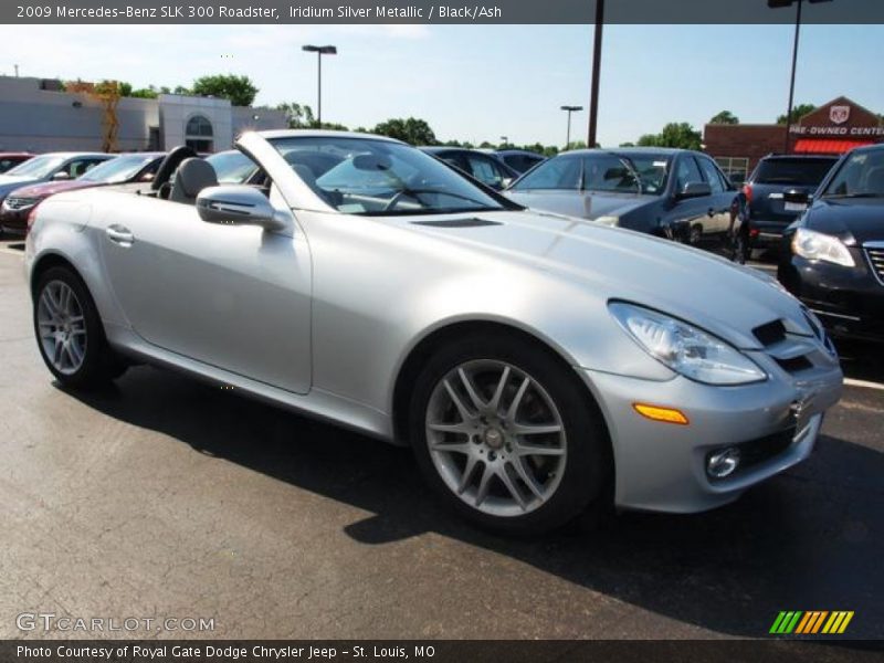 Iridium Silver Metallic / Black/Ash 2009 Mercedes-Benz SLK 300 Roadster
