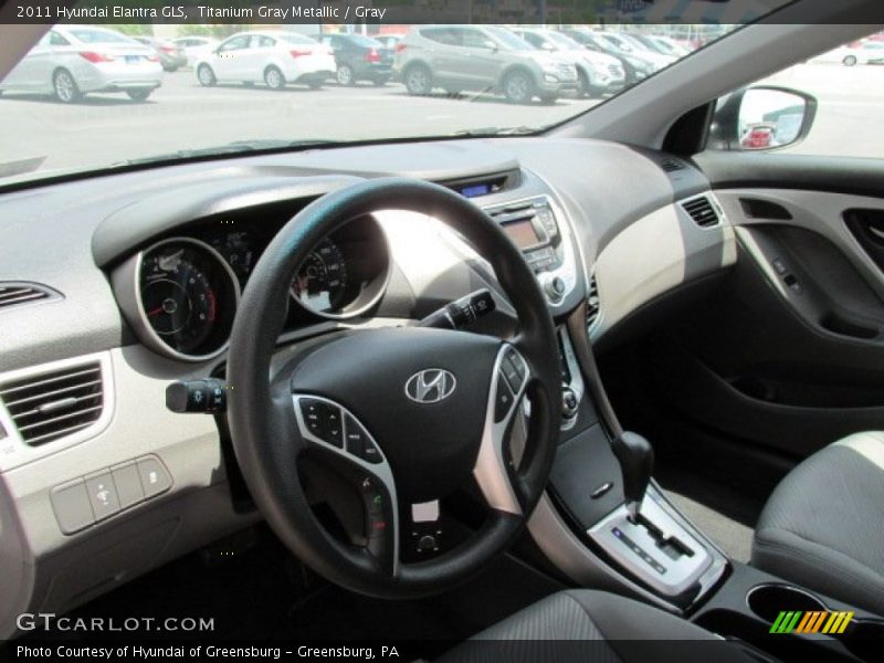 Titanium Gray Metallic / Gray 2011 Hyundai Elantra GLS