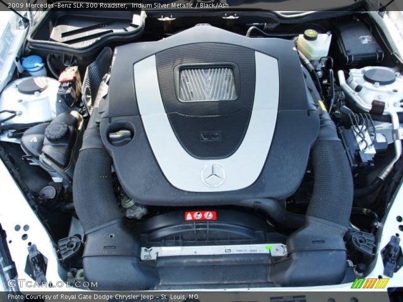Iridium Silver Metallic / Black/Ash 2009 Mercedes-Benz SLK 300 Roadster