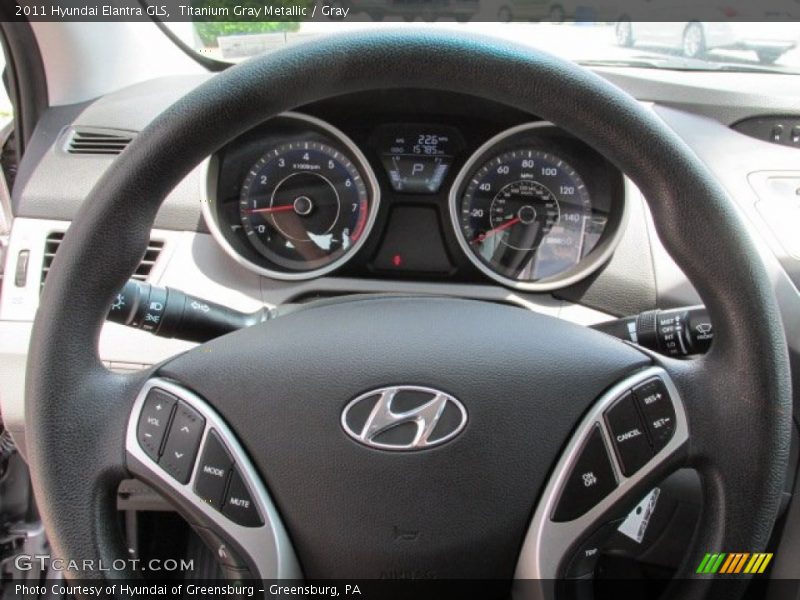Titanium Gray Metallic / Gray 2011 Hyundai Elantra GLS