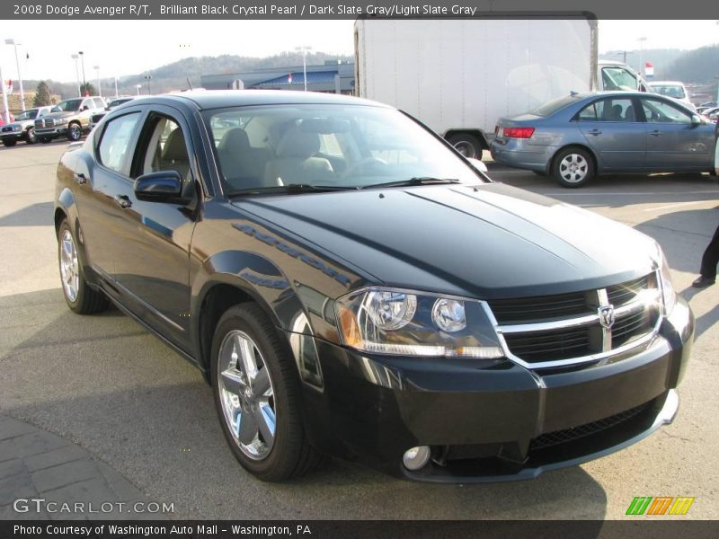 Brilliant Black Crystal Pearl / Dark Slate Gray/Light Slate Gray 2008 Dodge Avenger R/T