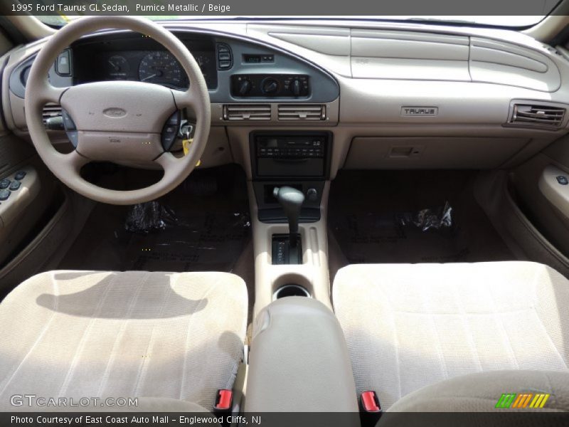 Pumice Metallic / Beige 1995 Ford Taurus GL Sedan