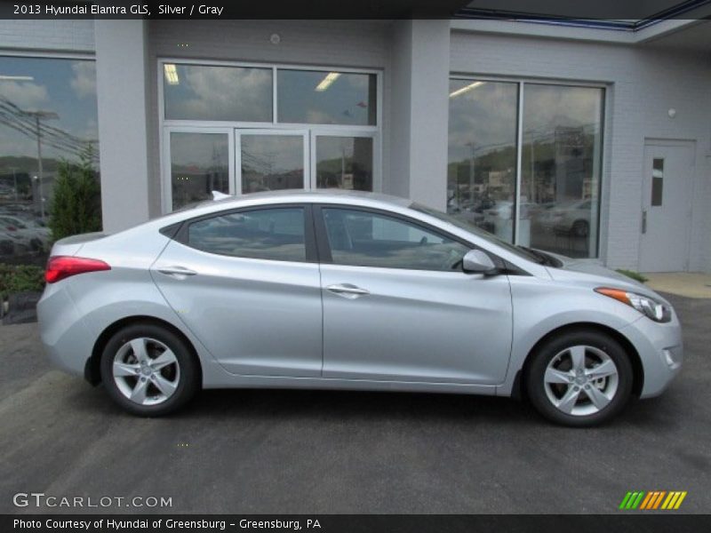 Silver / Gray 2013 Hyundai Elantra GLS
