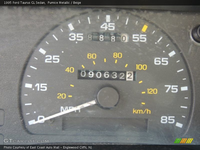 Pumice Metallic / Beige 1995 Ford Taurus GL Sedan