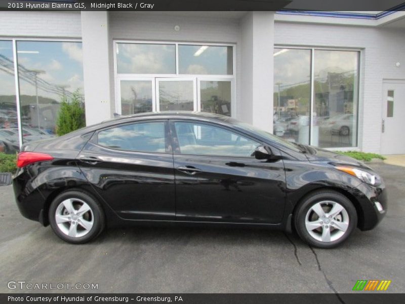 Midnight Black / Gray 2013 Hyundai Elantra GLS