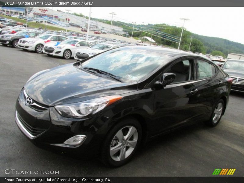 Midnight Black / Gray 2013 Hyundai Elantra GLS