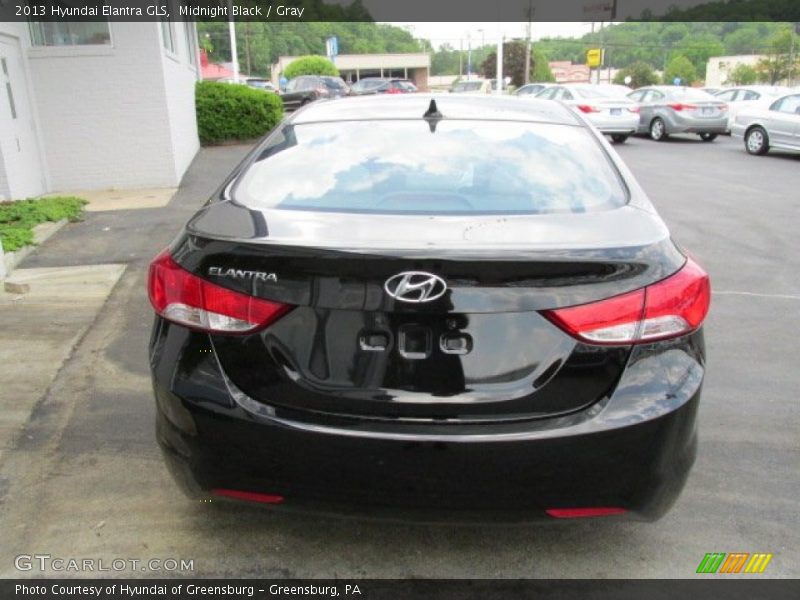 Midnight Black / Gray 2013 Hyundai Elantra GLS