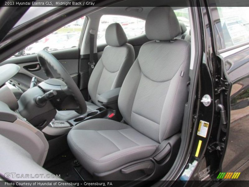 Midnight Black / Gray 2013 Hyundai Elantra GLS