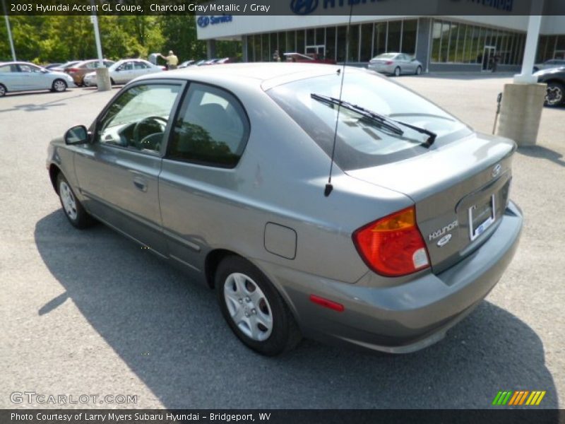 Charcoal Gray Metallic / Gray 2003 Hyundai Accent GL Coupe