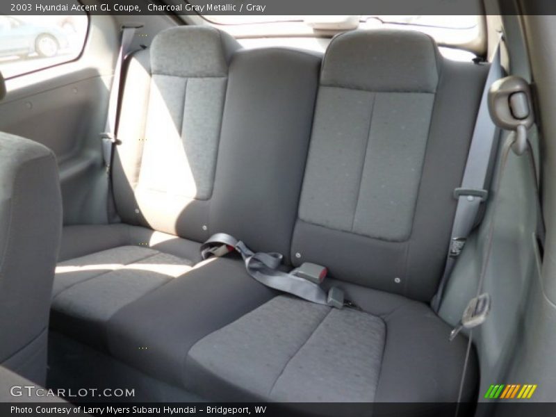 Charcoal Gray Metallic / Gray 2003 Hyundai Accent GL Coupe