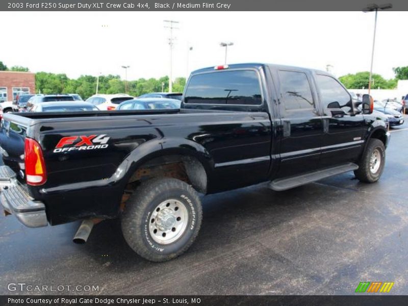 Black / Medium Flint Grey 2003 Ford F250 Super Duty XLT Crew Cab 4x4