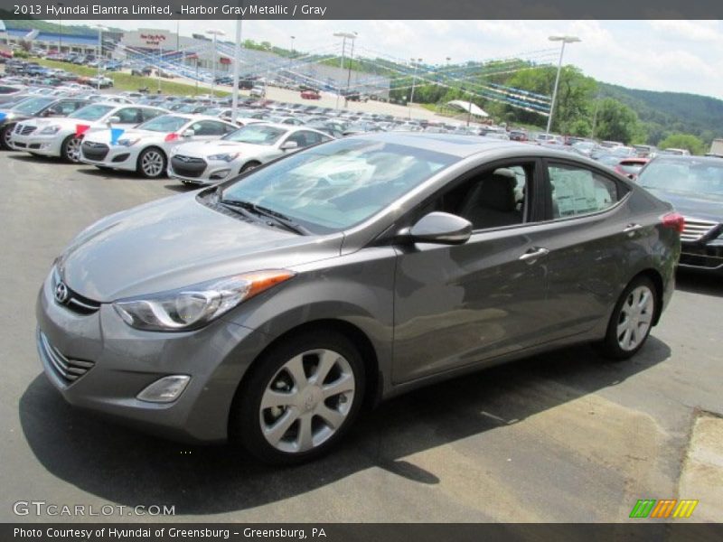 Harbor Gray Metallic / Gray 2013 Hyundai Elantra Limited