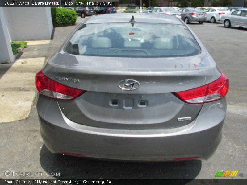 Harbor Gray Metallic / Gray 2013 Hyundai Elantra Limited