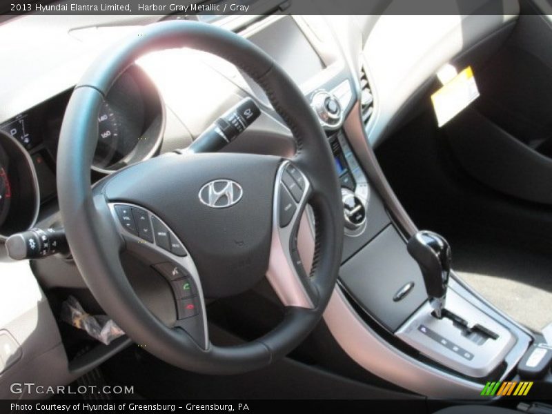 Harbor Gray Metallic / Gray 2013 Hyundai Elantra Limited