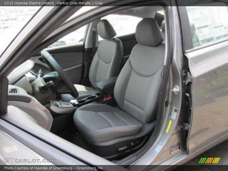 Harbor Gray Metallic / Gray 2013 Hyundai Elantra Limited