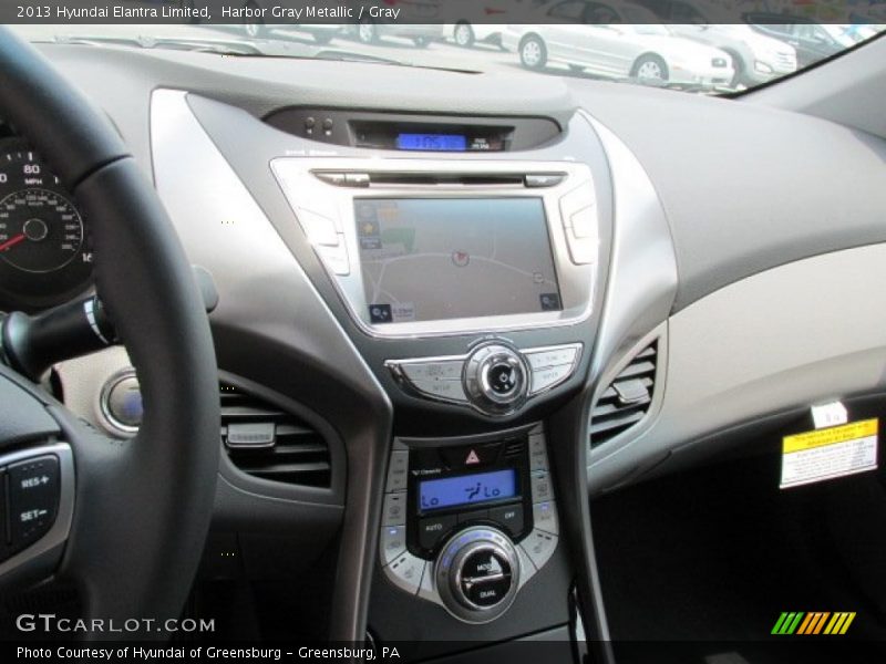 Harbor Gray Metallic / Gray 2013 Hyundai Elantra Limited