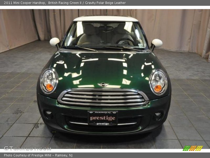 British Racing Green II / Gravity Polar Beige Leather 2011 Mini Cooper Hardtop