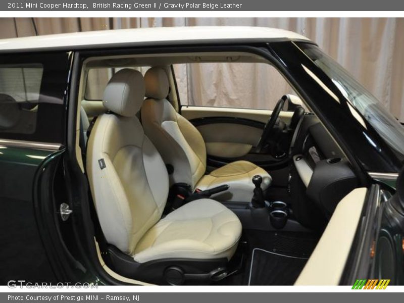 British Racing Green II / Gravity Polar Beige Leather 2011 Mini Cooper Hardtop