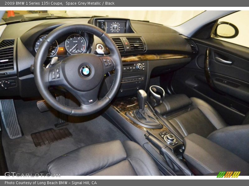 Space Grey Metallic / Black 2009 BMW 1 Series 135i Coupe