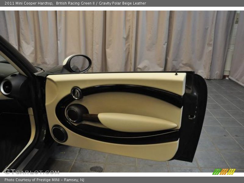 British Racing Green II / Gravity Polar Beige Leather 2011 Mini Cooper Hardtop