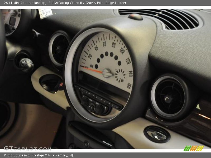 British Racing Green II / Gravity Polar Beige Leather 2011 Mini Cooper Hardtop