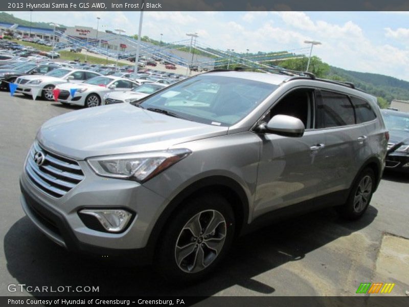 Iron Frost / Black 2013 Hyundai Santa Fe GLS AWD