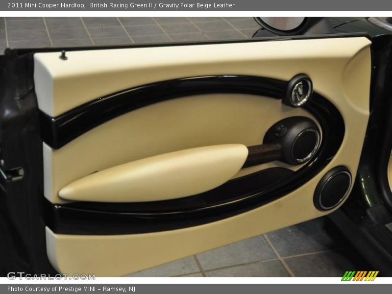 British Racing Green II / Gravity Polar Beige Leather 2011 Mini Cooper Hardtop